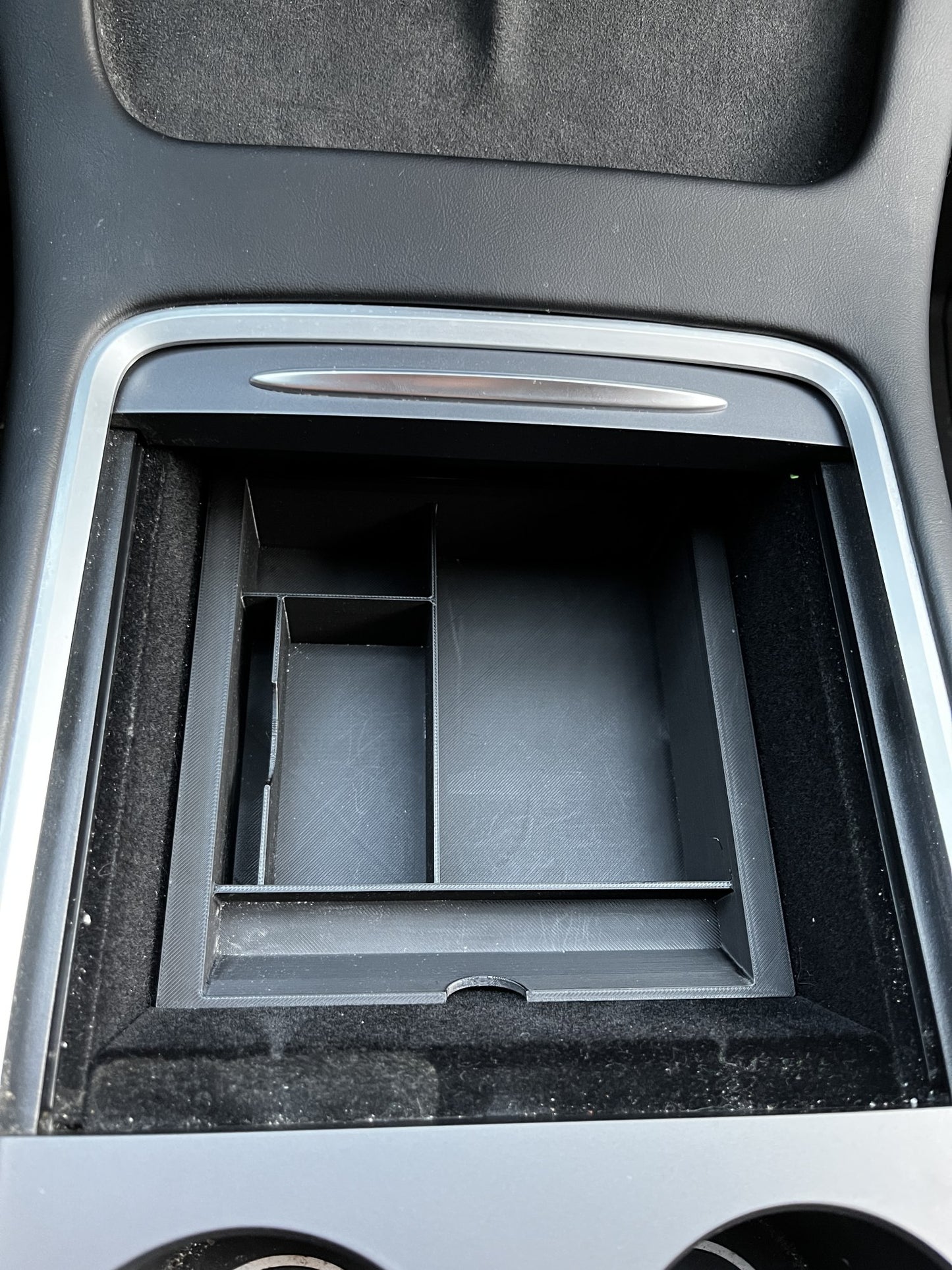 Tesla Hidden Center Console Organizer – Sliding Tray for Model 3 and Y